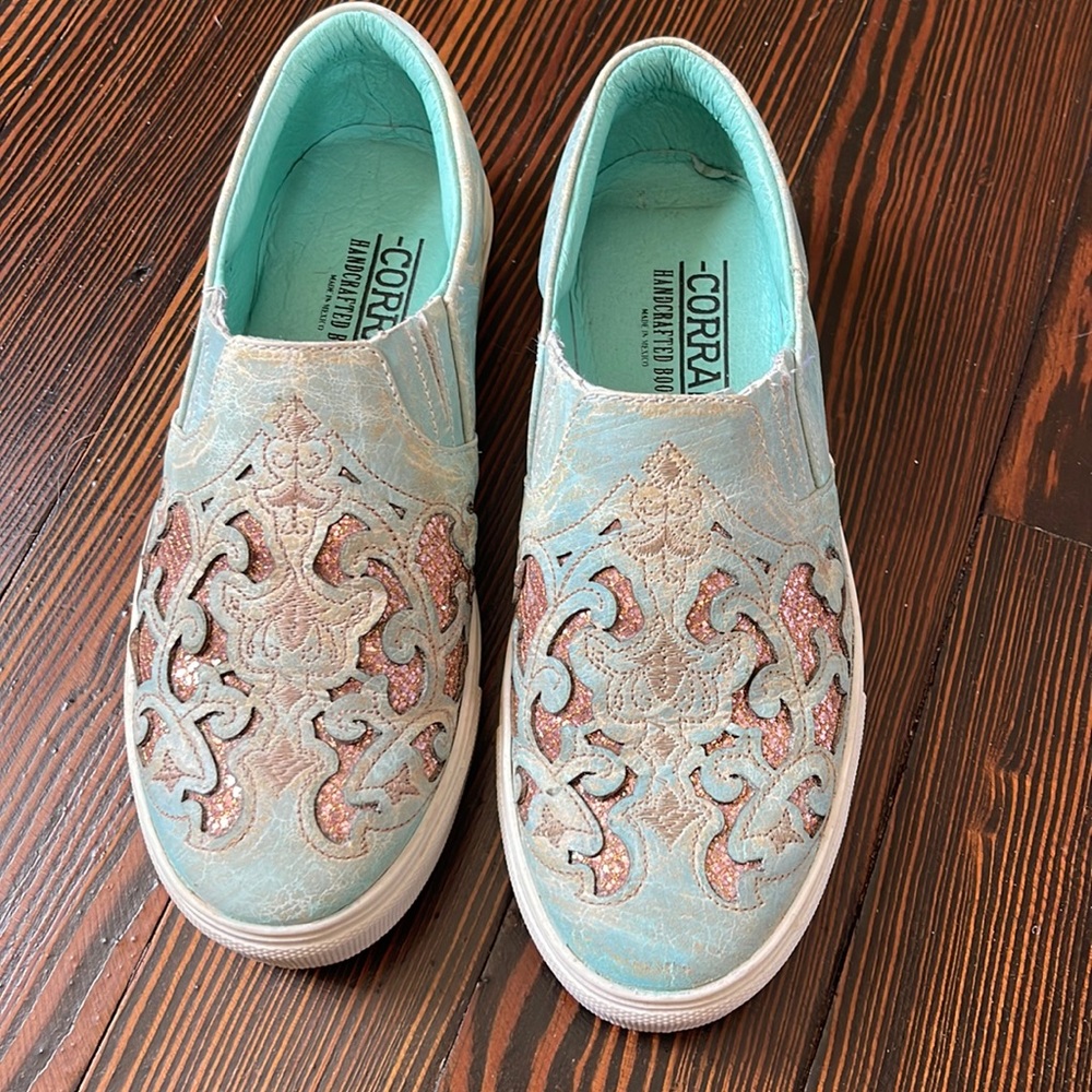 Corral inlay & embroidery sneakers